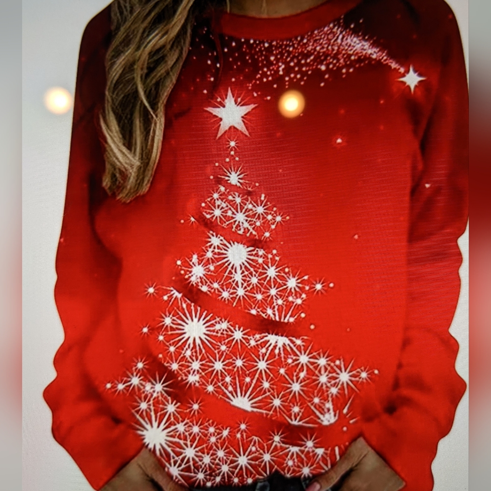 NWOT Christmas pullover Sweatshirt.     #132